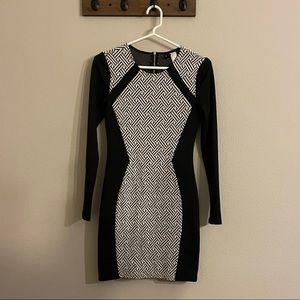 H&M B&W dress.